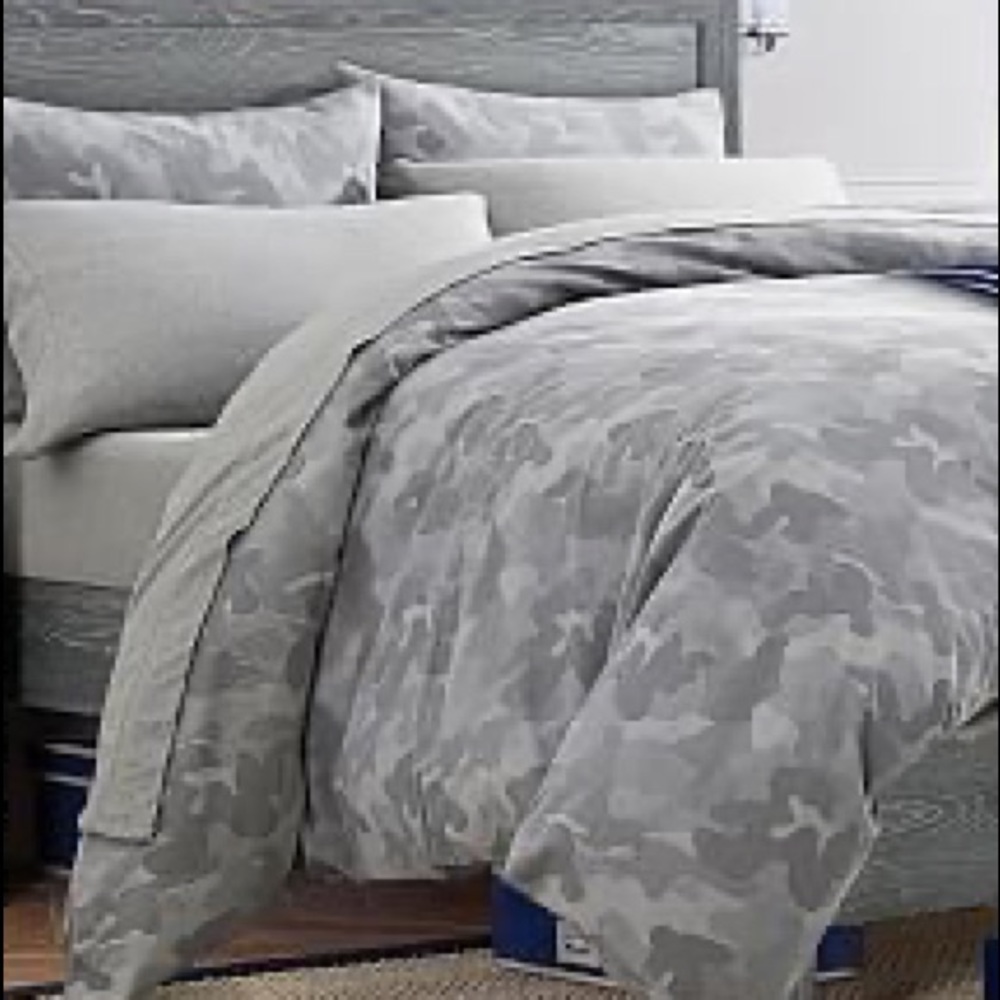 🚨1DAYSALE🚨POTTERY BARN ORGANIC CAMO DUVET & SHAM
